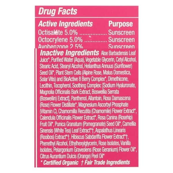 Andalou Naturals Facial Lotion - 1000 Roses - Daily Shade SPF 18 - 2.7 oz - Image 2