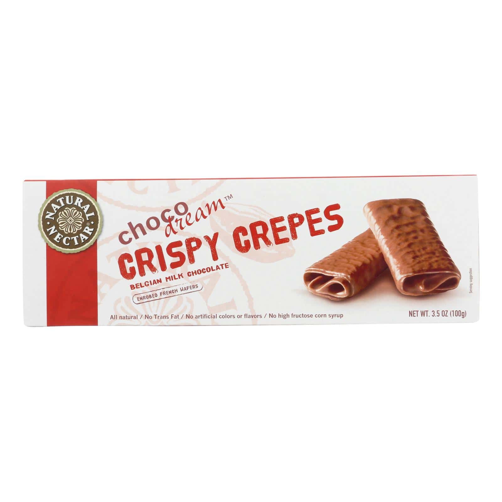 Natural Nectar Crepes Belgium Milk - Crispy - Case of 8 - 3.5 oz. - Image 2
