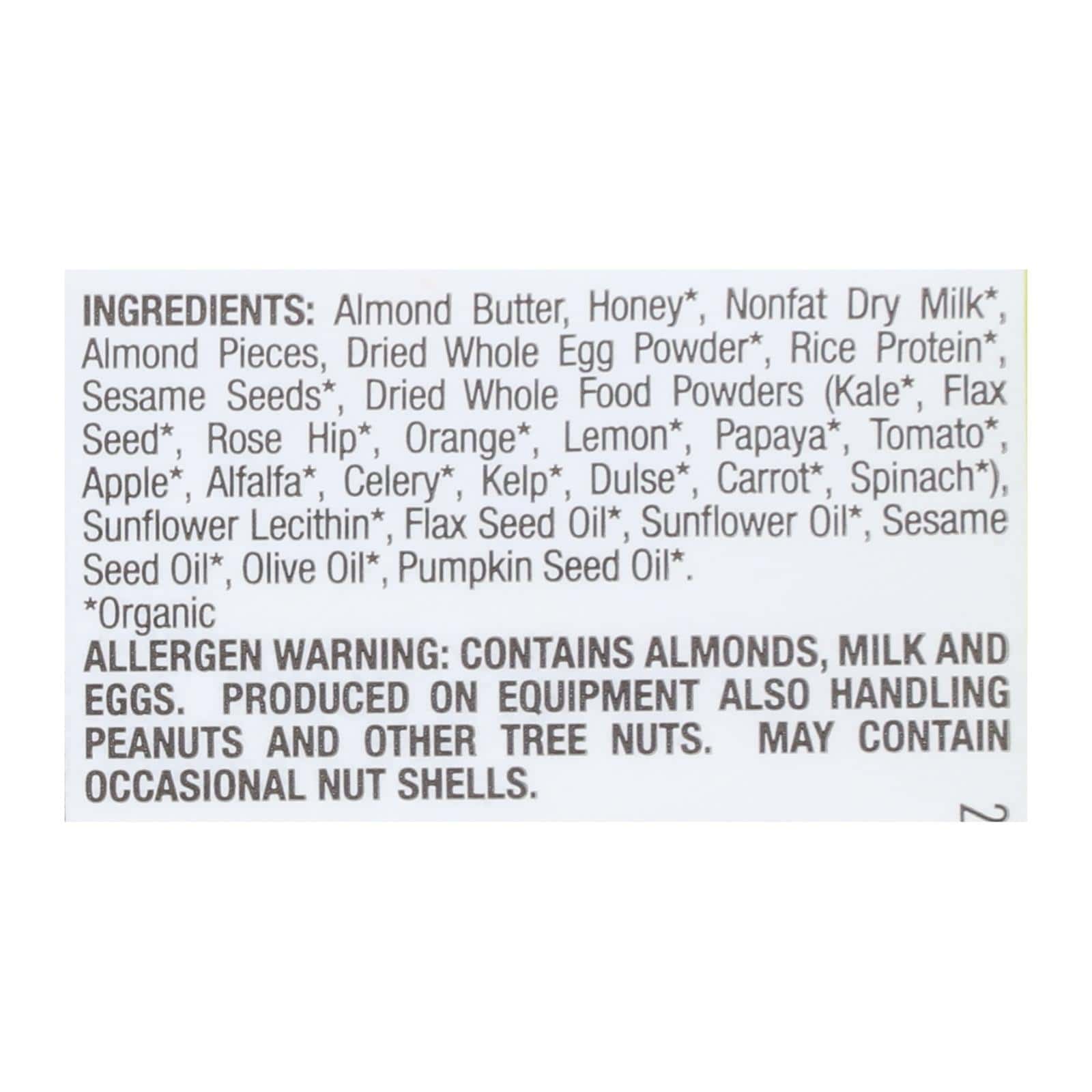 Perfect Bar Almond Butter Bar - Case of 8 - 2.3 OZ