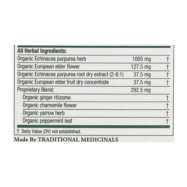 Traditional Medicinals Organic Echinacea Elder Tea -Caffeine Free - Case of 6 - 16 Bags - Image 3