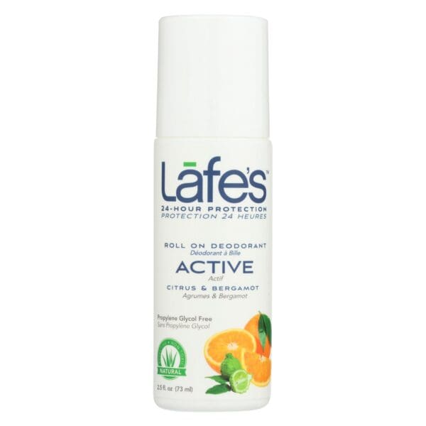 Lafe's Citrus And Bergamot Active Roll-On Deodorant  - 1 Each - 2.5 FZ - Image 2