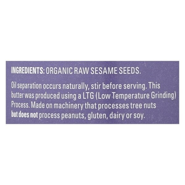 Artisana Butter - Raw Tahini - Case of 6 - 14 oz. - Image 2