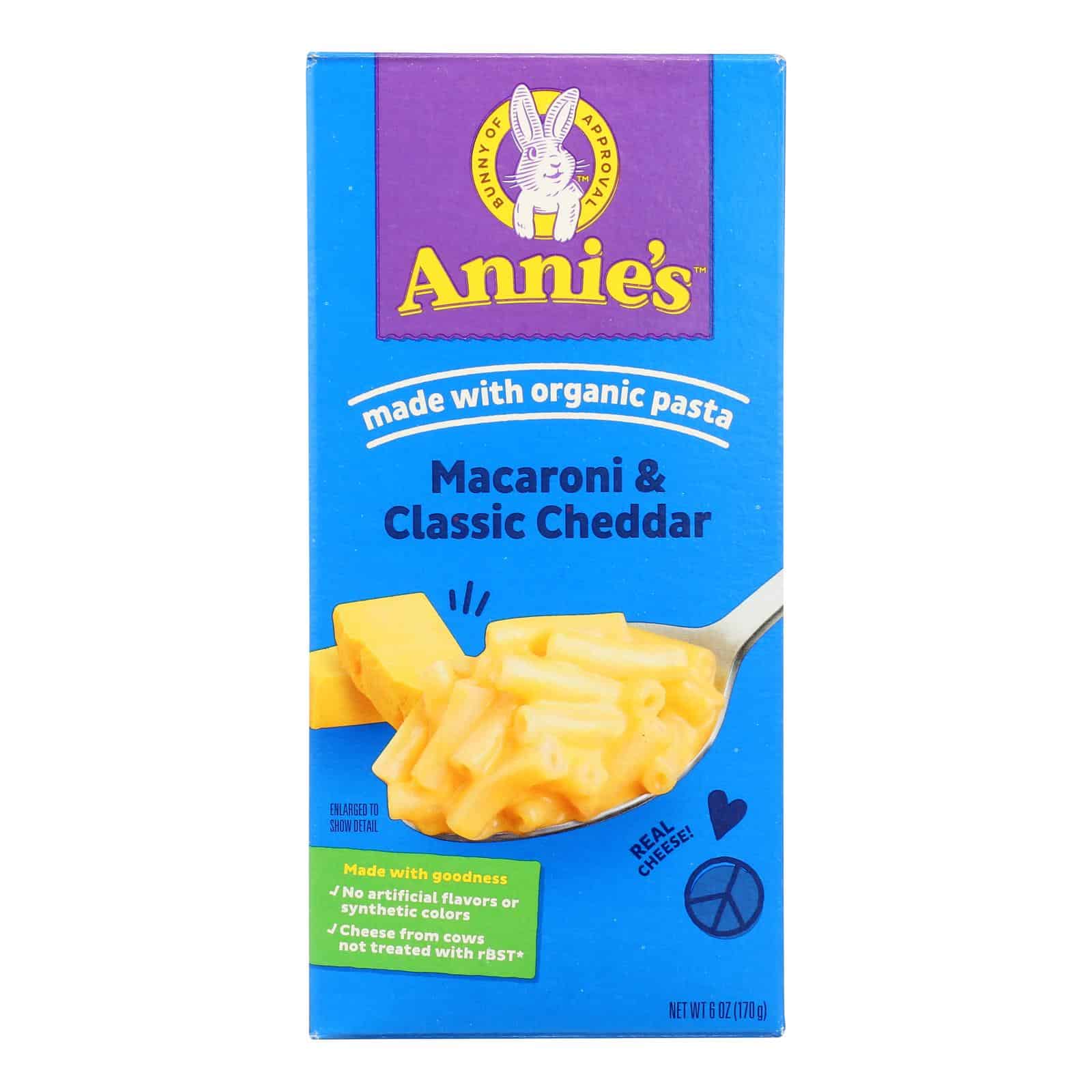 Annie's Homegrown Classic Macaroni and Cheese - Case of 12 - 6 oz. - Image 3