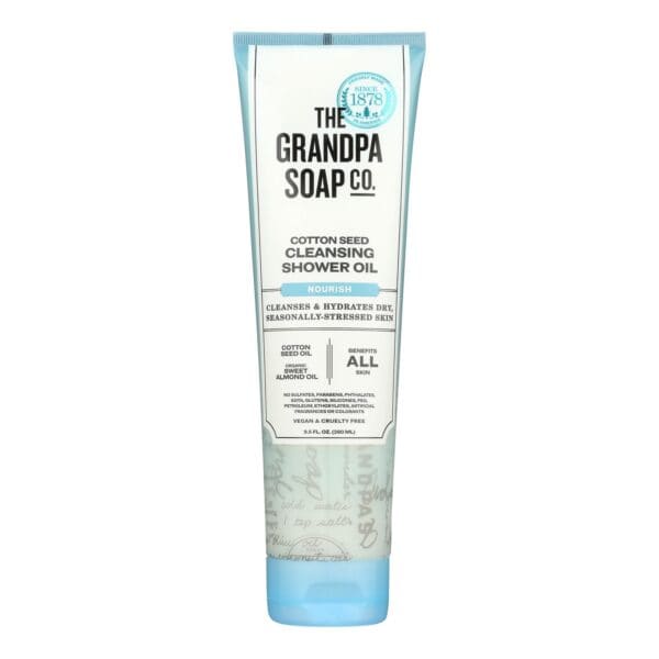 Grandpa Soap - Shower Oil Cotton Seed - 1 Each - 9.5 OZ - Image 2