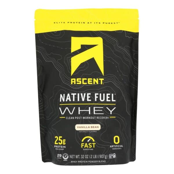 Ascent Native Fuel Vanilla Bean Whey Protein Powder Blend Vanilla Bean - 1 Each - 2 LB - Image 2