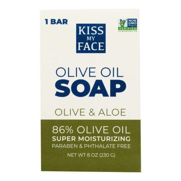 Kiss My Face Bar Soap Olive and Aloe - 8 oz - Image 2