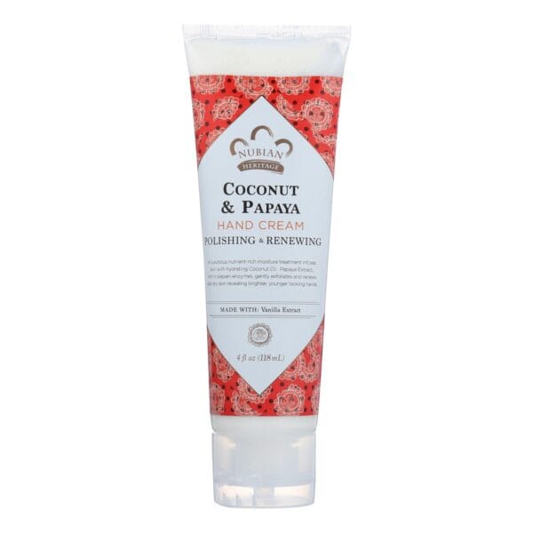 Nubian Heritage Hand Cream - Coconut & Papaya - 4 oz - Image 2
