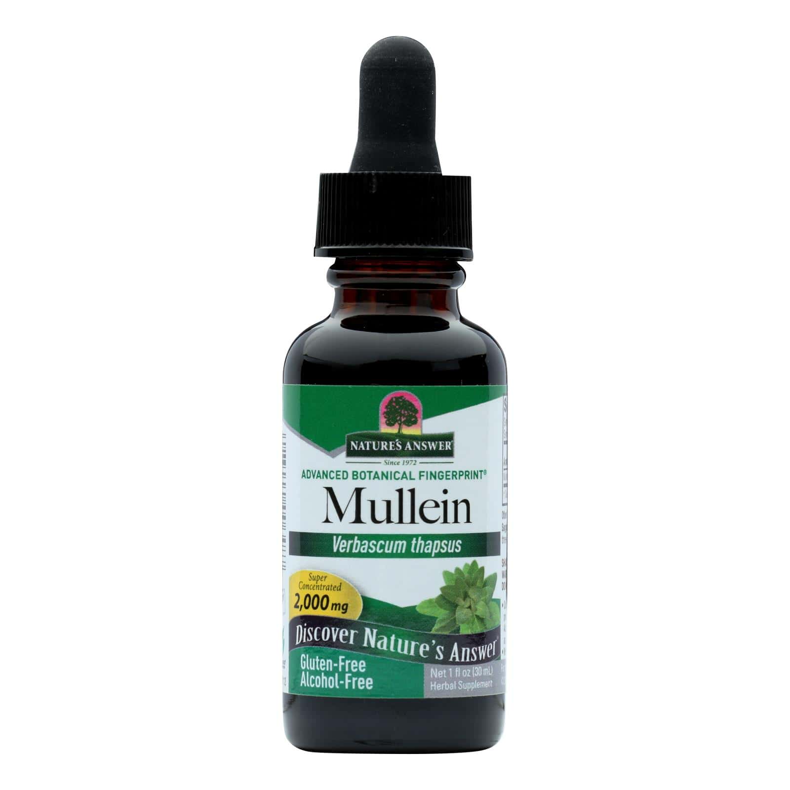 Nature's Answer - Mullein Leaf Alcohol Free - 1 fl oz - Image 2