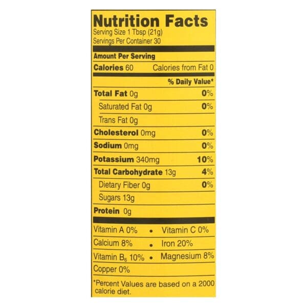 Plantation Organic Blackstrap Molasses Syrup - Case of 12 - 15 oz. - Image 2