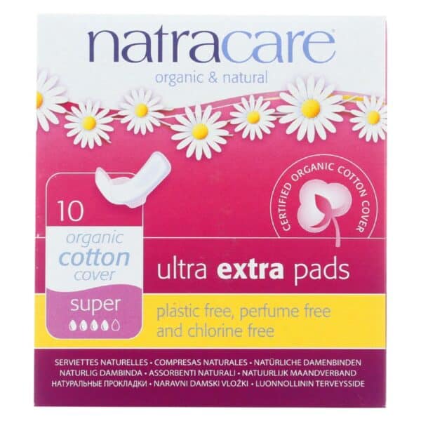 Natracare  Ultra Extra Pads w/wings - Super - 10 Count - Image 2