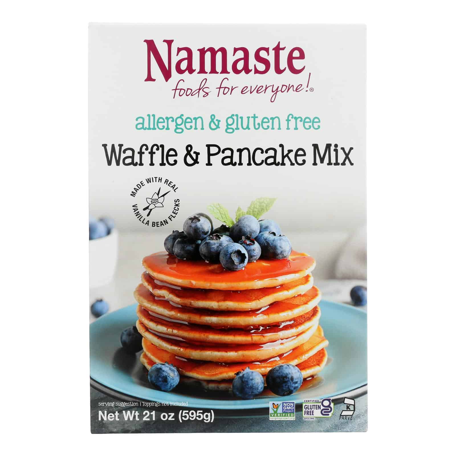 Namaste Foods Gluten Free Waffle and Pancake - Mix - Case of 6 - 21 oz.