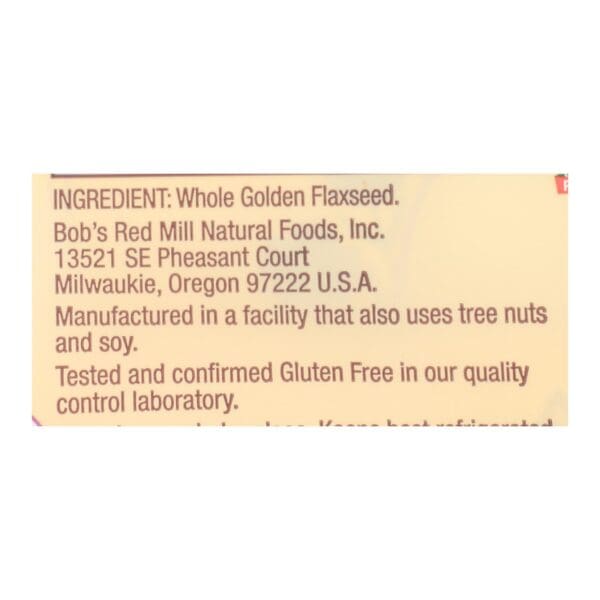 Bob's Red Mill - Flaxseeds Golden Gluten Free - Case of 4-13 OZ - Image 3