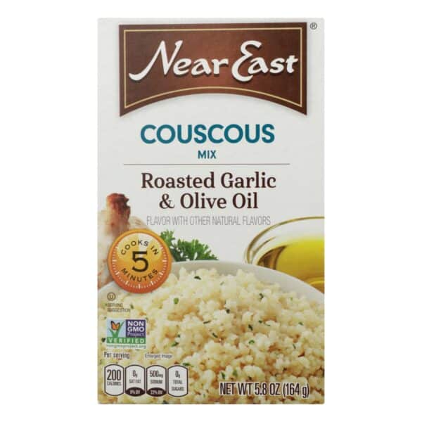 Near East Couscous Roasted - Olive Oil and Garlic - Case of 12 - 5.8 oz. - Image 2