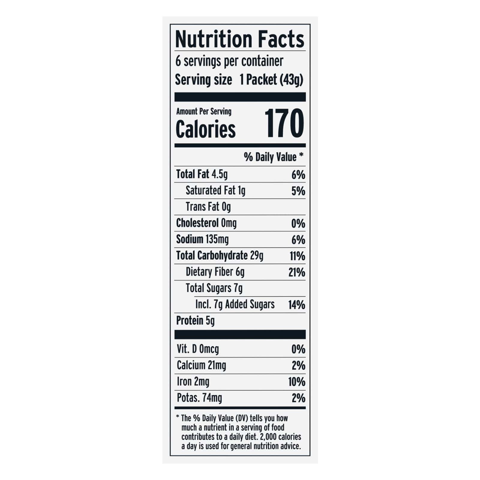 Purely Elizabeth - Oatmeal Chocolate Chunk 6pk - Case of 6-9.12 OZ - Image 2