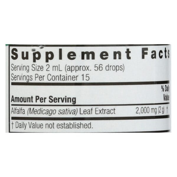 Nature's Answer - Alfalfa Herb - 1 fl oz - Image 2