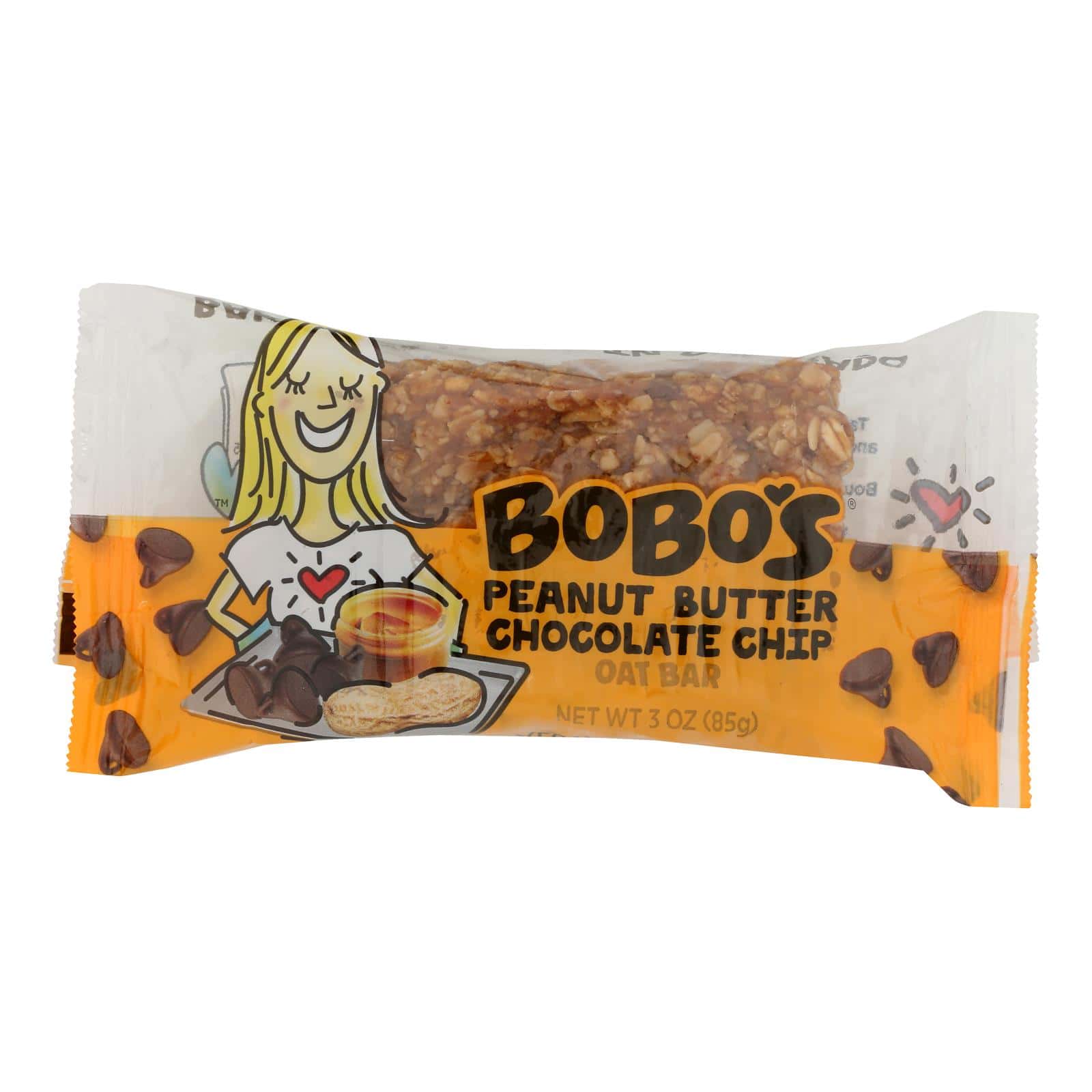 Bobo's Oat Bars - Oat Bars Peanut Butter Cchip - Case of 12 - 3 OZ - Image 2