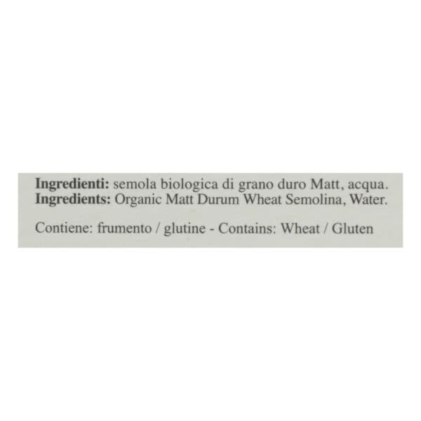 Monograno - Matt Organic Penne Ritorte - Case of 8 - 17.64 OZ