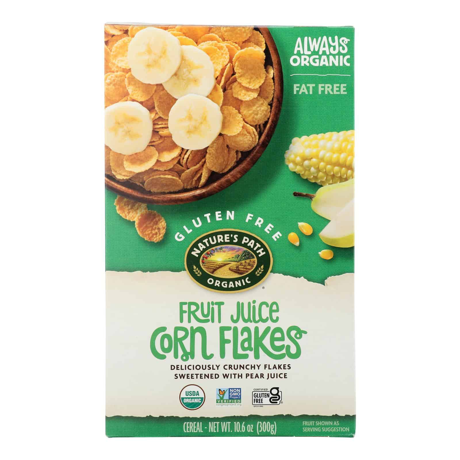 Nature's Path Organic Corn Flakes Cereal - Fruit Juice Sweetened - Case of 12 - 10.6 oz. - Image 2