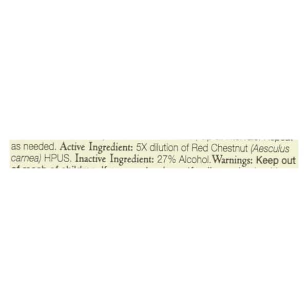 Bach Flower Remedies Essence Red Chestnut - 0.7 fl oz - Image 2