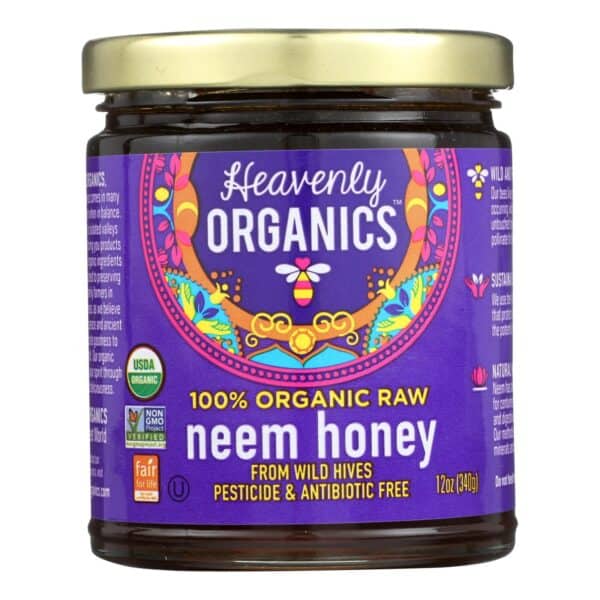 Heavenly Organics Organic Honey - Wild Forest - Case of 6 - 12 oz.