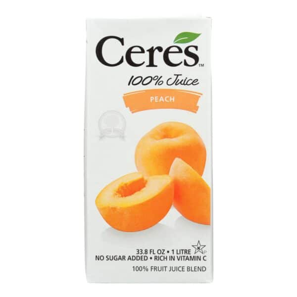 Ceres Juices Juice - Peach - Case of 12 - 33.8 fl oz - Image 2