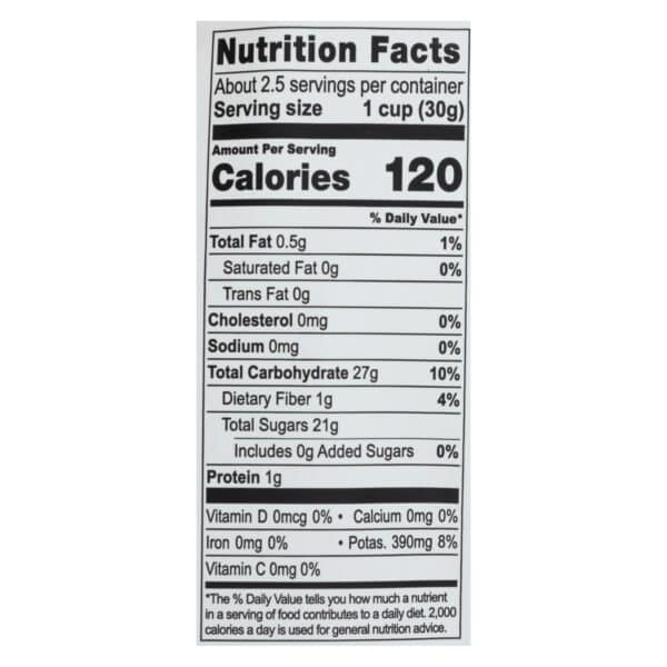 Natierra Organic Freeze Dried Raw - Banana - Case of 12 - 2.5 oz. - Image 3