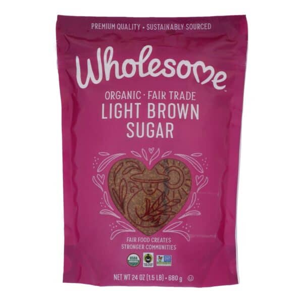 Wholesome Sweeteners Sugar - Organic - Light Brown - 24 oz - case of 6 - Image 3