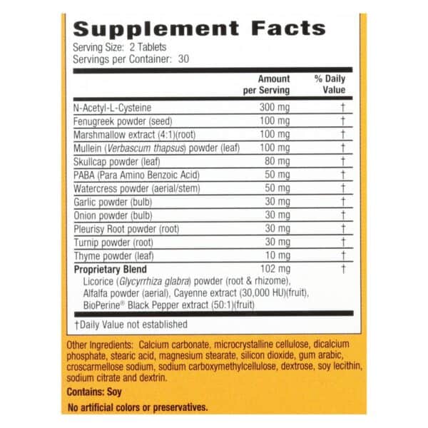 Nature's Secret Respiratory Cleanse and Defense - 60 Tablets - Image 2