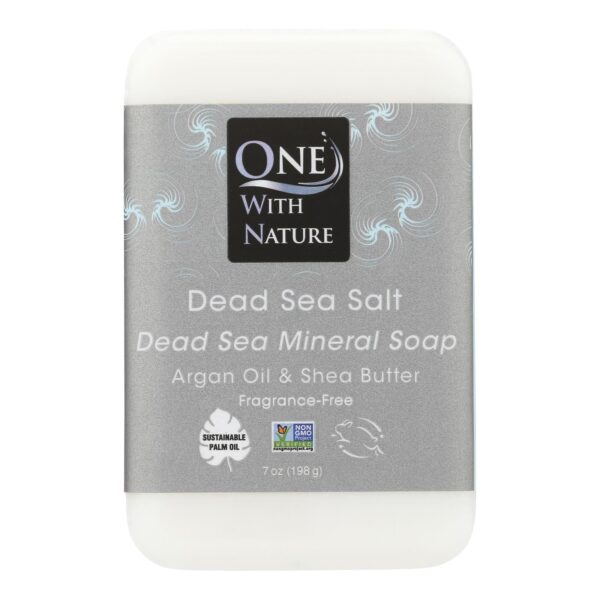 One With Nature Dead Sea Mineral Dead Sea Salt Soap - 7 oz