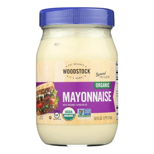 Woodstock Organic Mayonnaise - Case of 12 - 16 OZ - Image 3