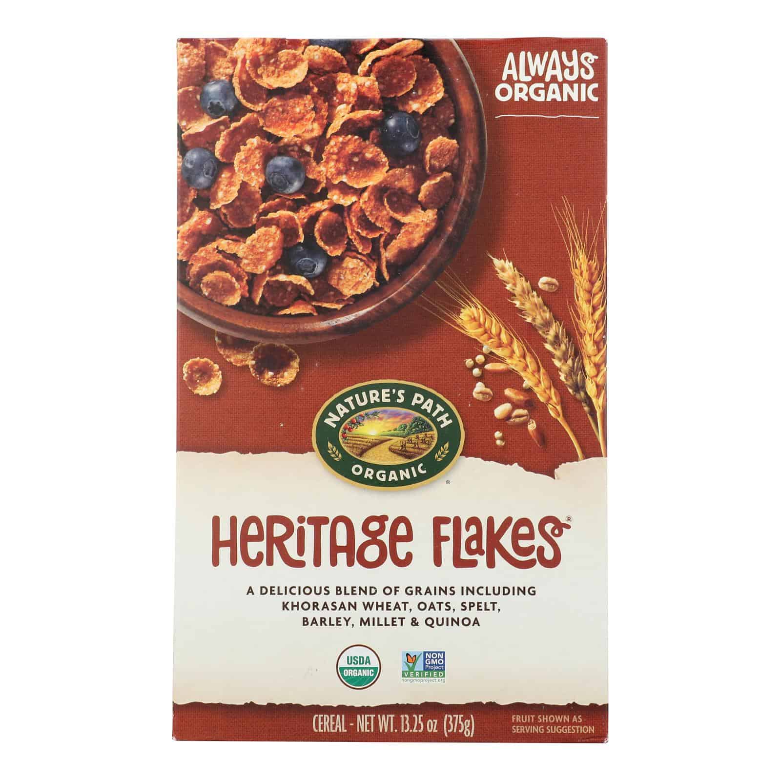 Nature's Path Organic Heritage Flakes Cereal - Case of 12 - 13.25 oz. - Image 3