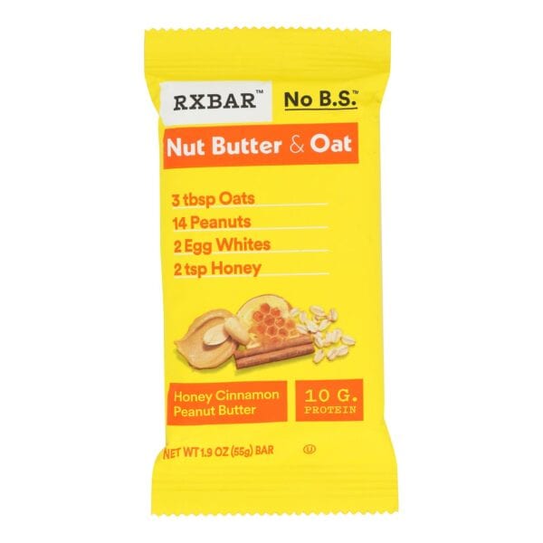 Rxbar - Bar Am Honey Cinnamon Peanut Butter - Case of 12 - 1.9 Ounces - Image 2