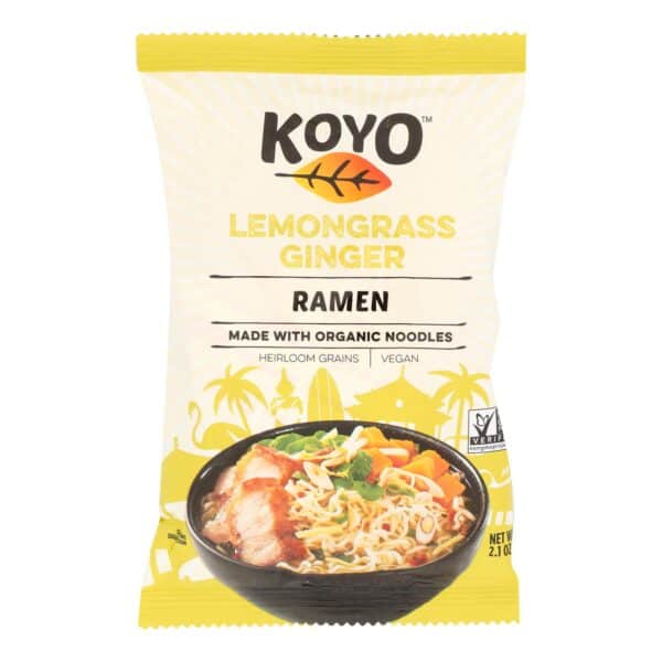 Koyo Lemongrass Ginger Ramen - Case of 12 - 2.1 OZ - Image 2