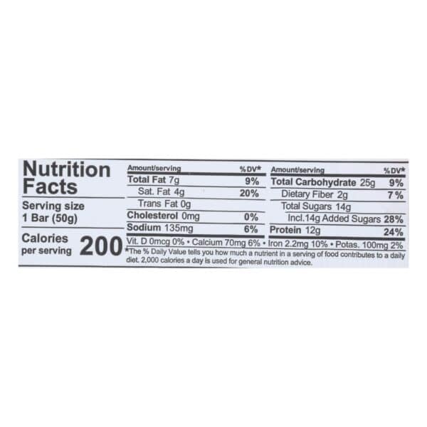 NuGo Nutrition Bar - Dark - Chocolate Chocolate Chip - 50 g - Case of 12 - Image 3