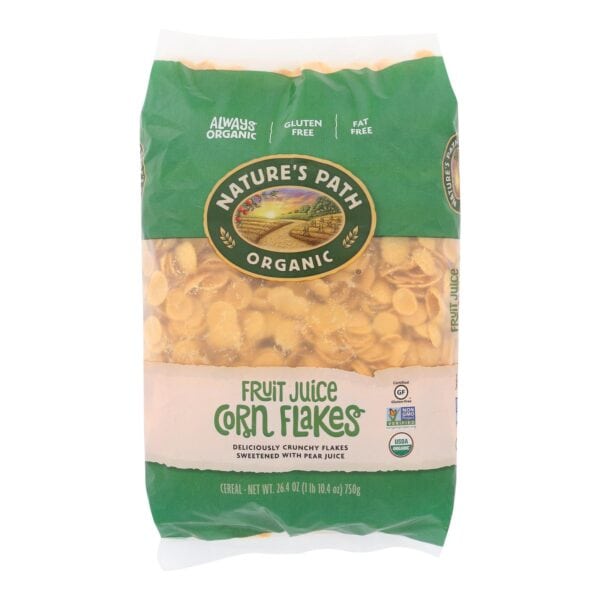 Nature's Path Organic Corn Flakes Cereal - Fruit Juice Sweetened - Case of 6 - 26.4 oz. - Image 3
