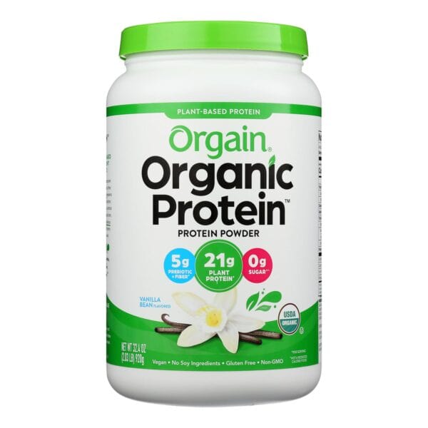 Orgain Organic Protein Powder - Plant Based - Sweet Vanilla Bean - 2.03 lb - Image 2