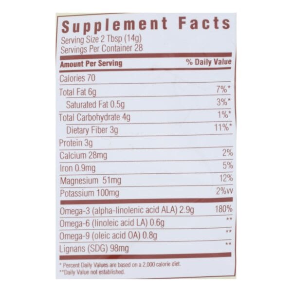 Spectrum Essentials Organic Ground Flaxseed - 14 oz