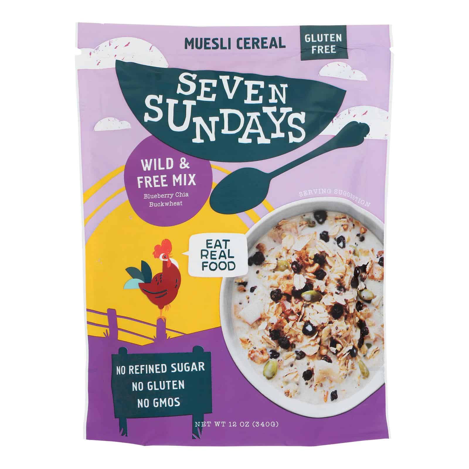 Seven Sundays Muesli - Blueberry Chia Buckwheat - Case of 6 - 12 oz. - Image 2