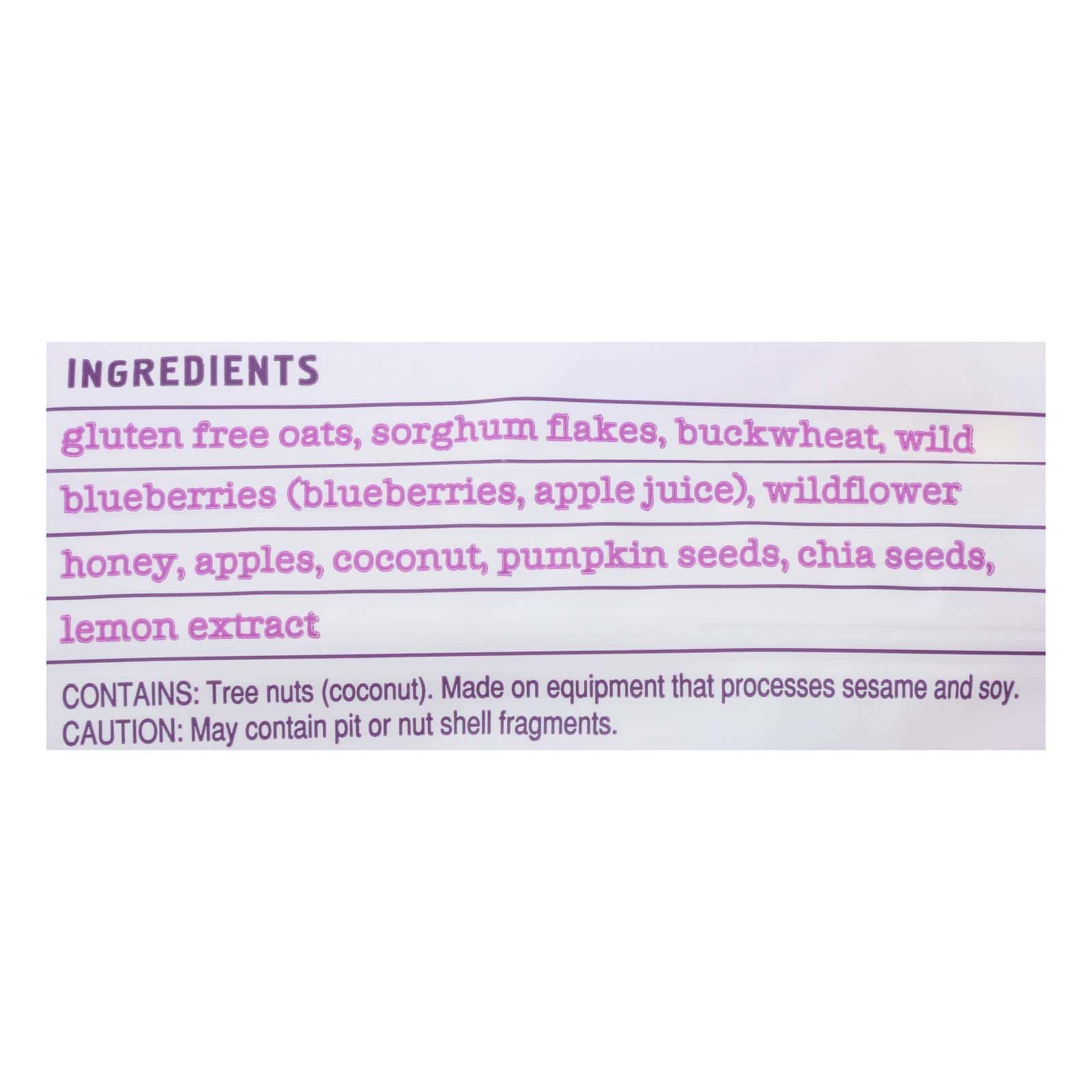 Seven Sundays Muesli - Blueberry Chia Buckwheat - Case of 6 - 12 oz.