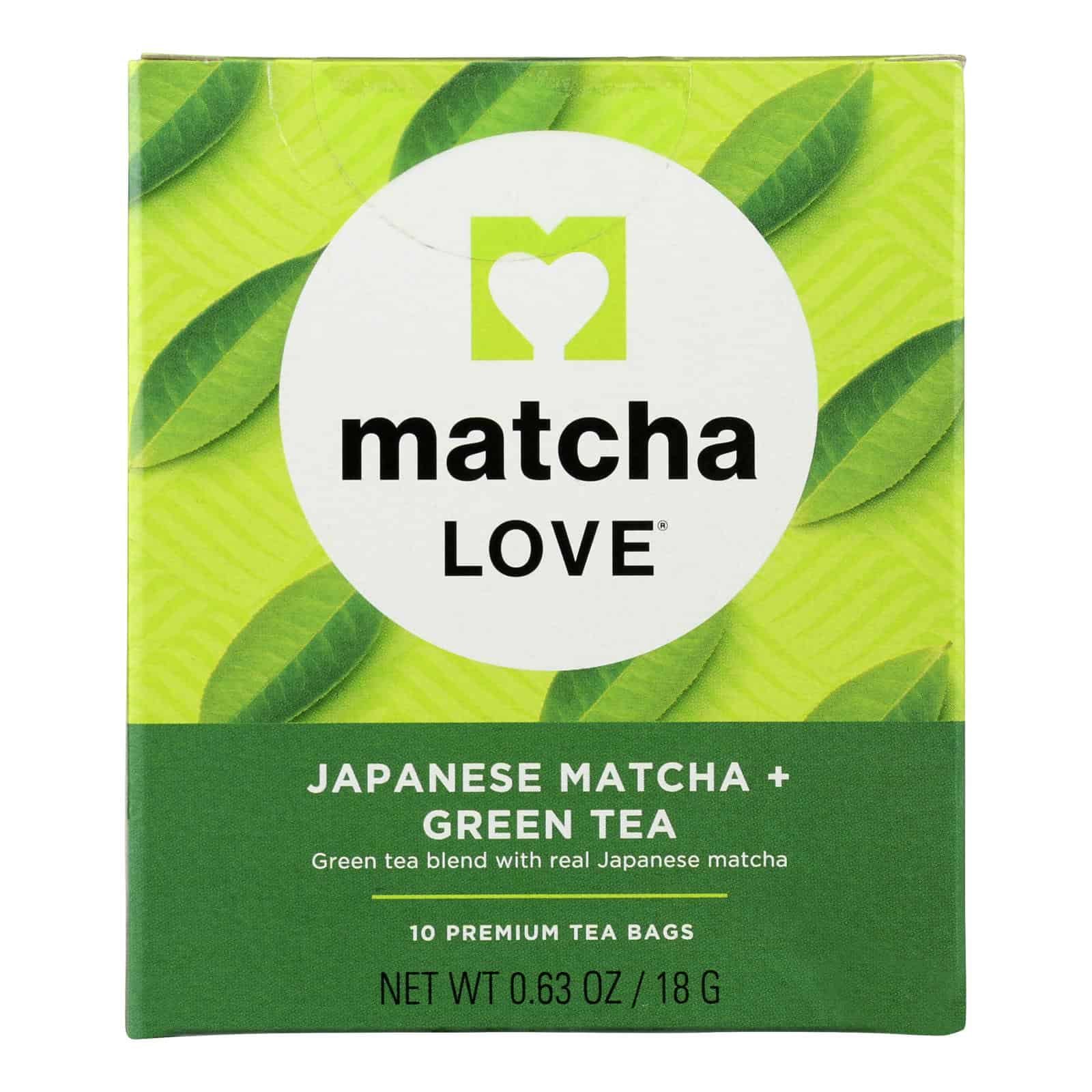 Matcha Love In Matcha Green Tea Traditional Flavor - Case of 6 - 10 BAGS