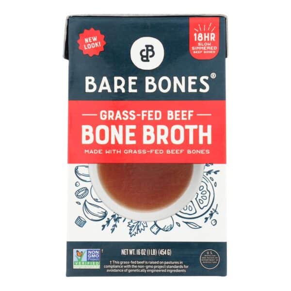 Bare Bones Broth - Bone Broth Beef Classic Grass-Fed - Case of 8-16 Fluid Ounces - Image 3