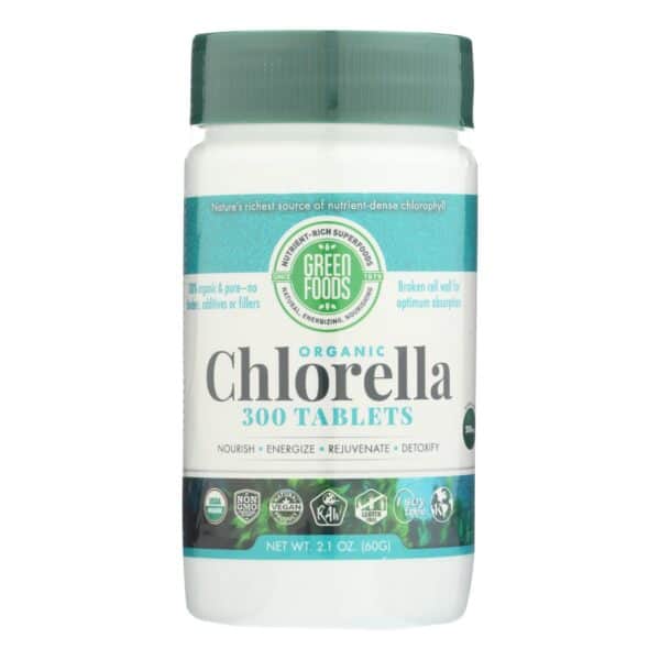 Green Foods Organic Chlorella - 200 mg - 300 Tablets - Image 3