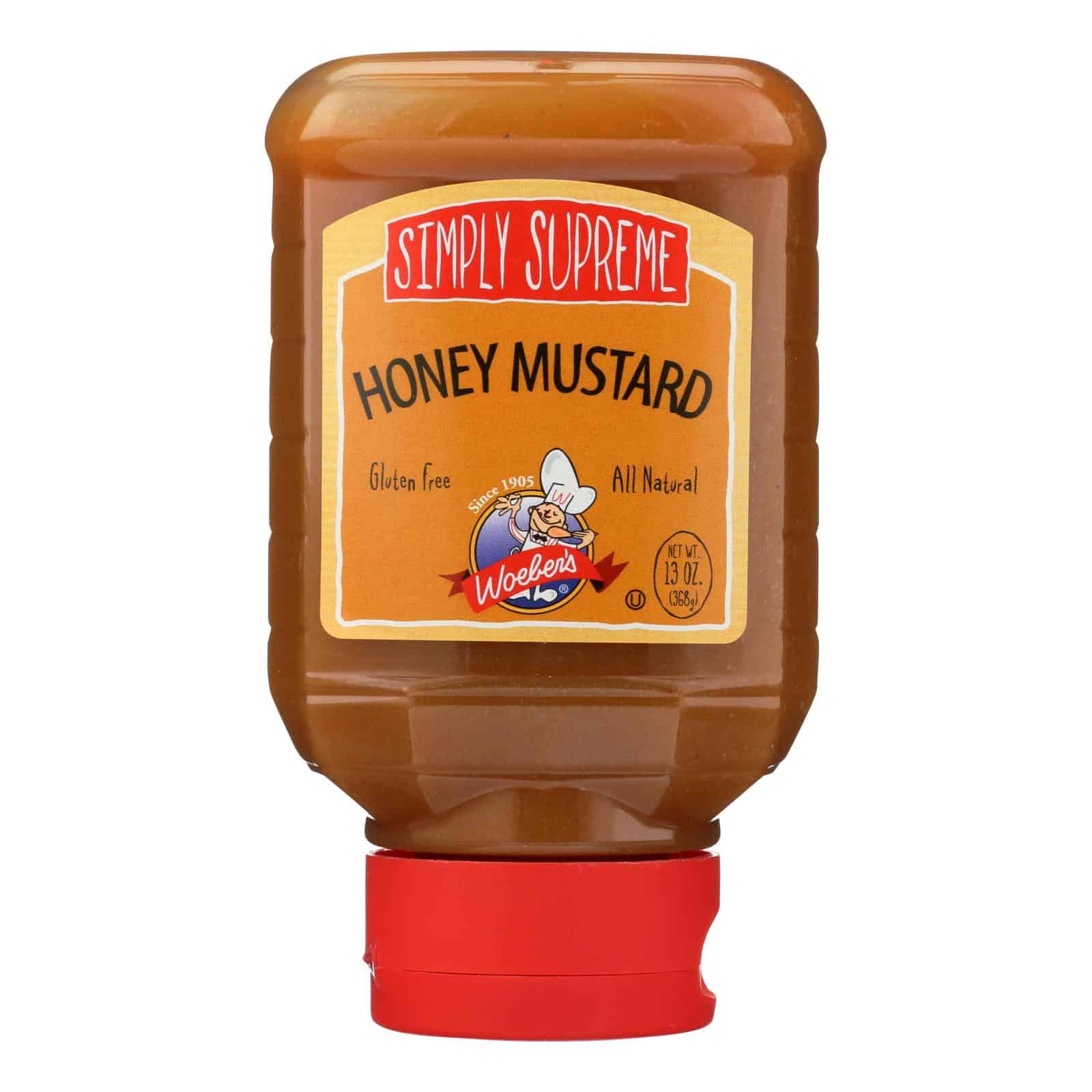 Woeber's Simply Supreme Honey Mustard - Case of 6 - 13 OZ