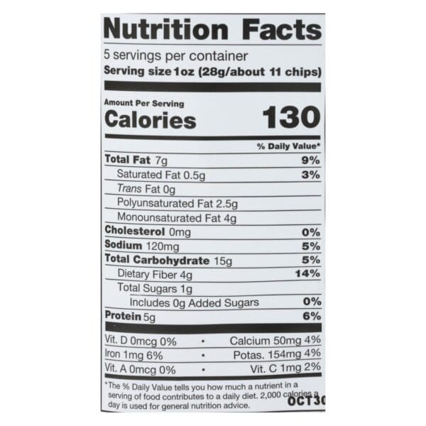 Beanitos - Black Bean Chips - Sea Salt - Case of 6 - 5 oz. - Image 2