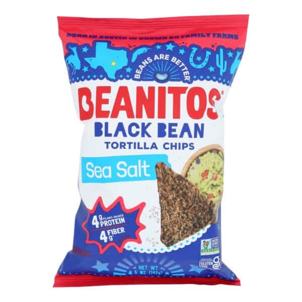 Beanitos - Black Bean Chips - Sea Salt - Case of 6 - 5 oz. - Image 3