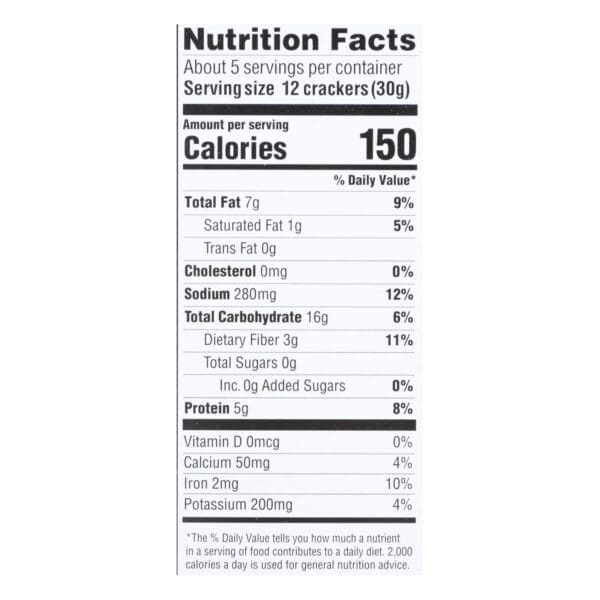 Mary's Gone Crackers Super Seed - Seaweed and Black Seaseem - Case of 6 - 5.5 oz. - Image 2