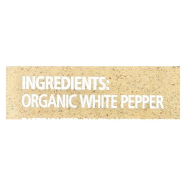 Simply Organic White Pepper - Case of 6 - 2.86 oz. - Image 2
