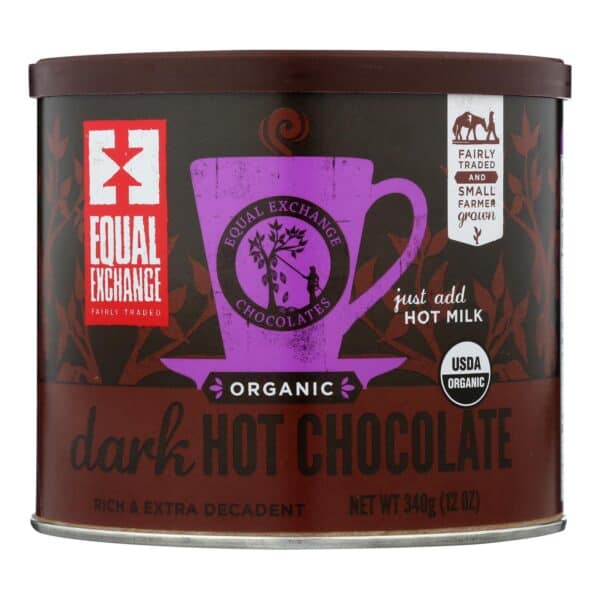 Equal Exchange Hot Chocolate - Organic - Dark - Case of 6 - 12 oz - Image 3