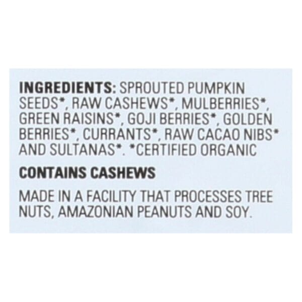 Living Intentions Organic Sprouted Trail Mix - Wild Berry - Case of 6 - 7 oz. - Image 2