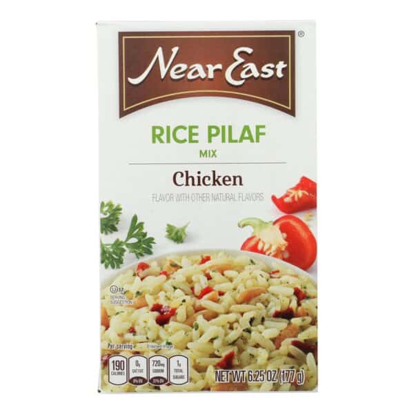 Near East Rice Pilaf Mix - Chicken - Case of 12 - 6.25 oz. - Image 2